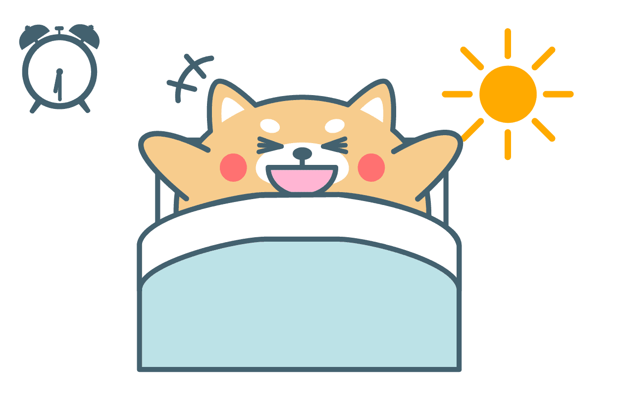 起床する
